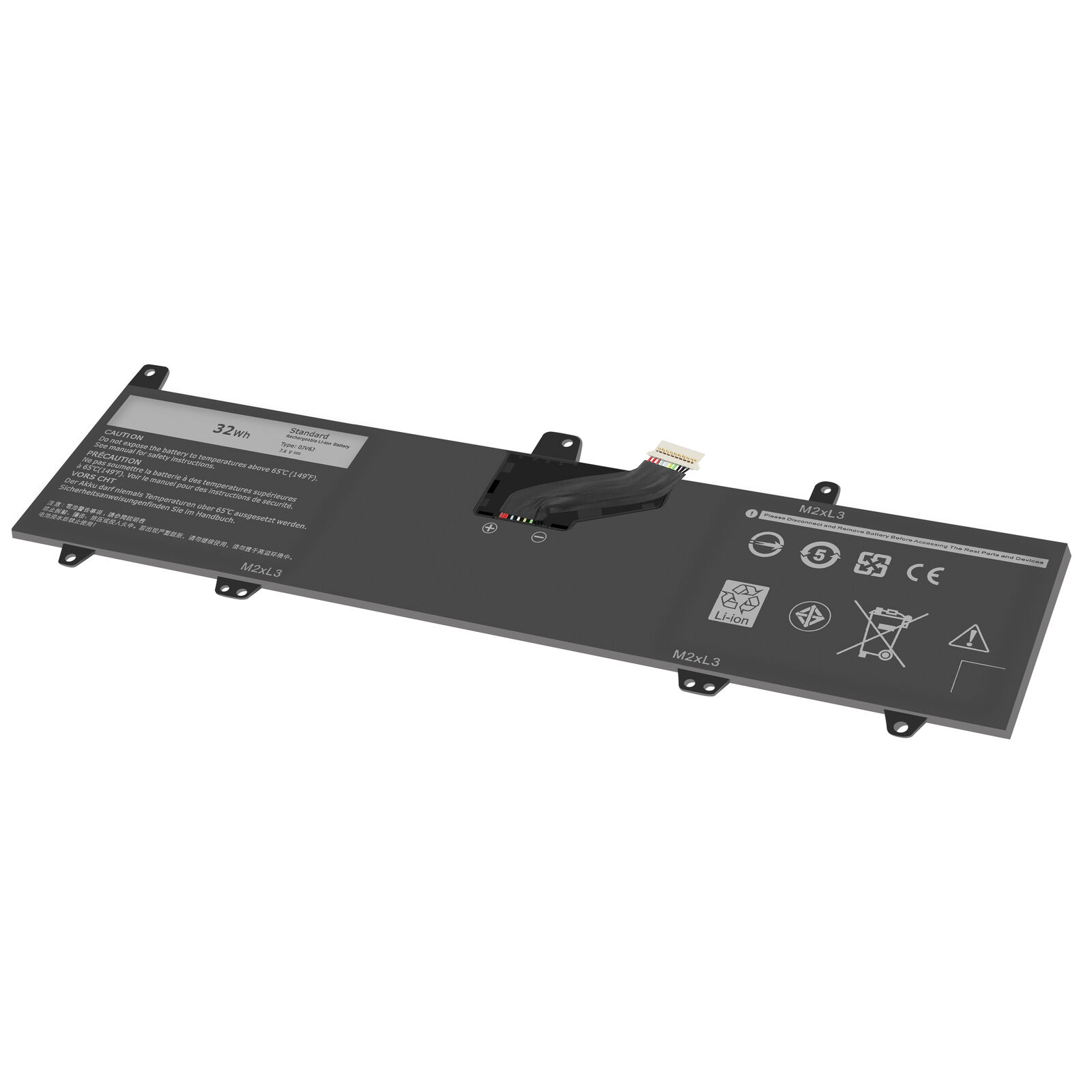 Accu voor 0JV6J 8NWF3 PGYK5 Dell Inspiron 11-3000 3162 3164 3168 P25T 7.6V(compatible)