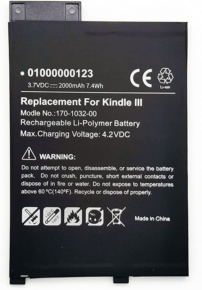 Accu S11GTSF01A 170-1032-01 Amazon Kindle III 3 3G WiFi Keyboard Graphite(compatible)