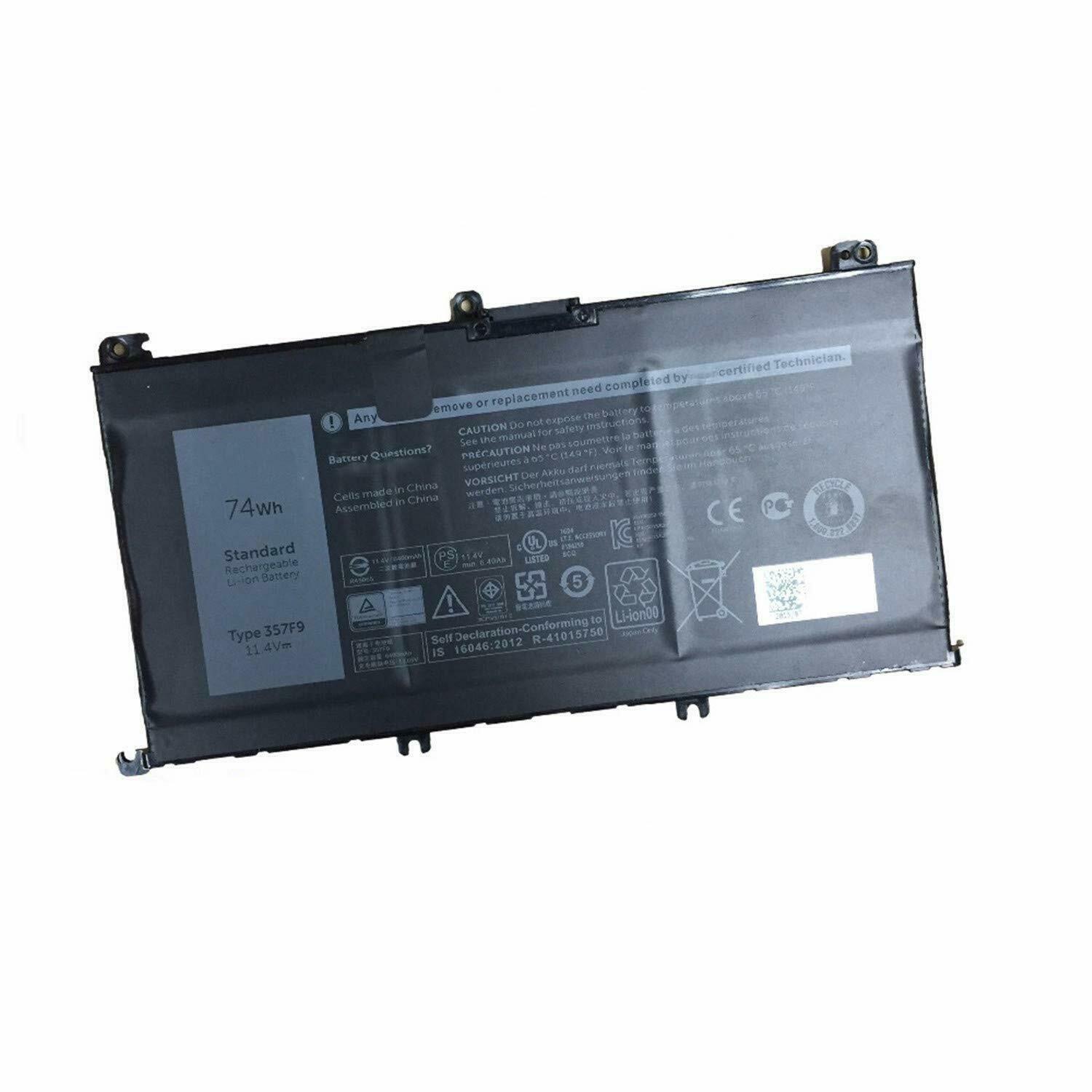 Accu voor 357F9 71JF4 Dell Inspiron 15 7559 15 7000 7566 7567 P65F(compatible) - Klik op de afbeelding om het venster te sluiten