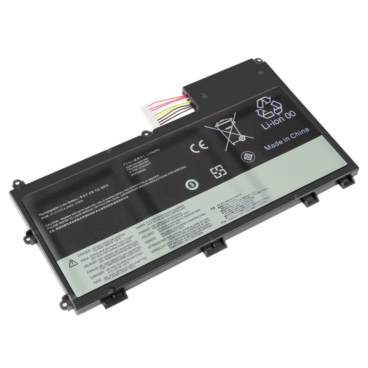 Accu voor Lenovo L11n3p51, L11S3P51, L12l3p51(compatible) - Klik op de afbeelding om het venster te sluiten