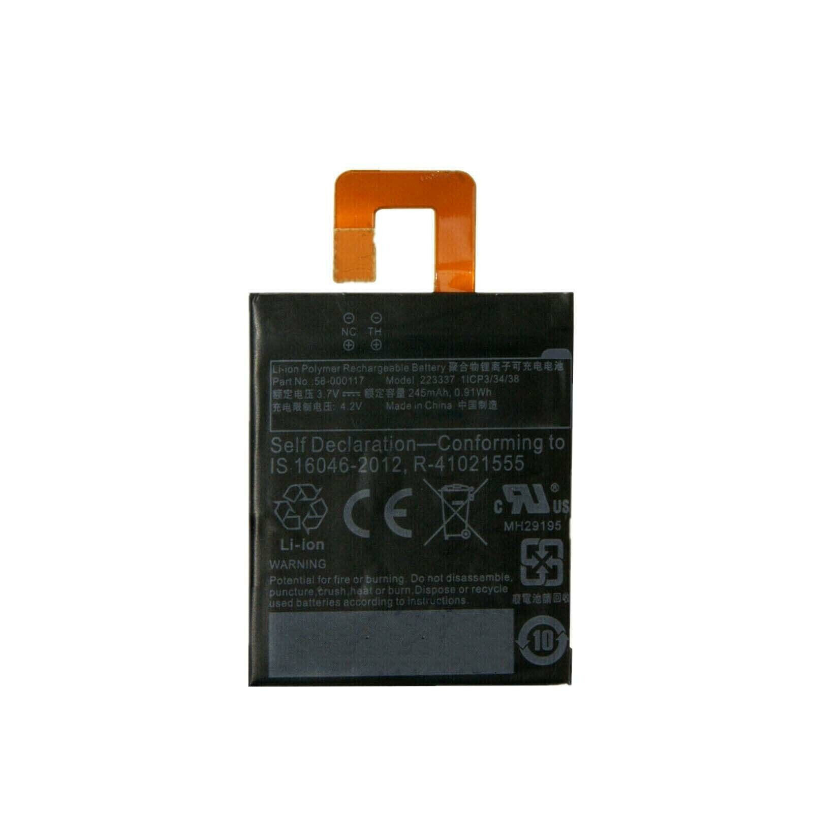 Accu 223337, k-in Oasis, KO1, Oasis 1, Oasis 2, Oasis 3, SW56RW 58-000117(compatible)