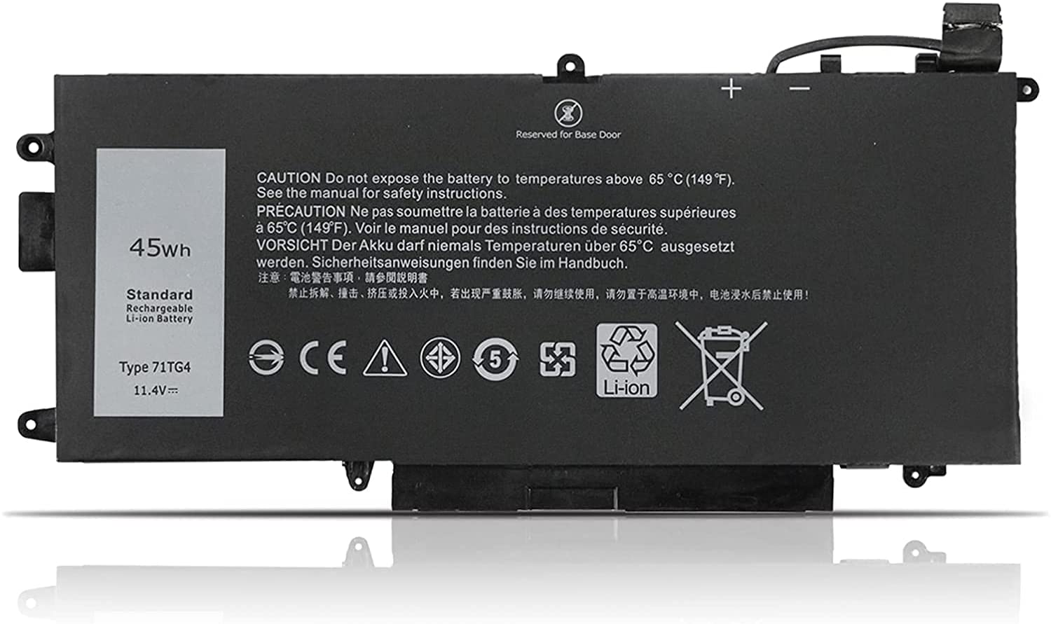 Accu voor 71TG4 DELL Latitude 5289 7389 7390 2-in-1 K5XWW(compatible)