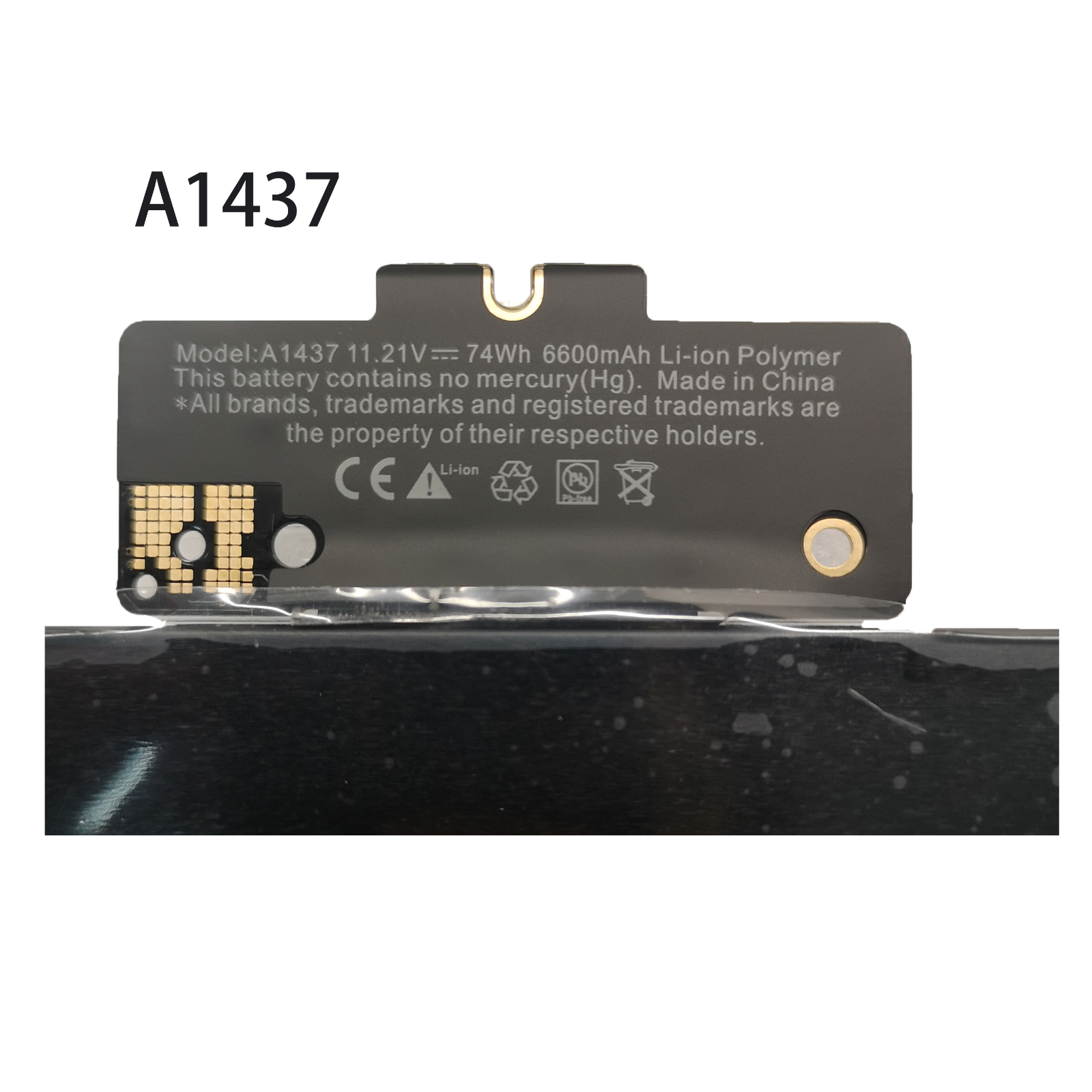 Accu voor A1437 Apple A1425 (Late 2012), Retina MD101 MD101LL/A(compatible)