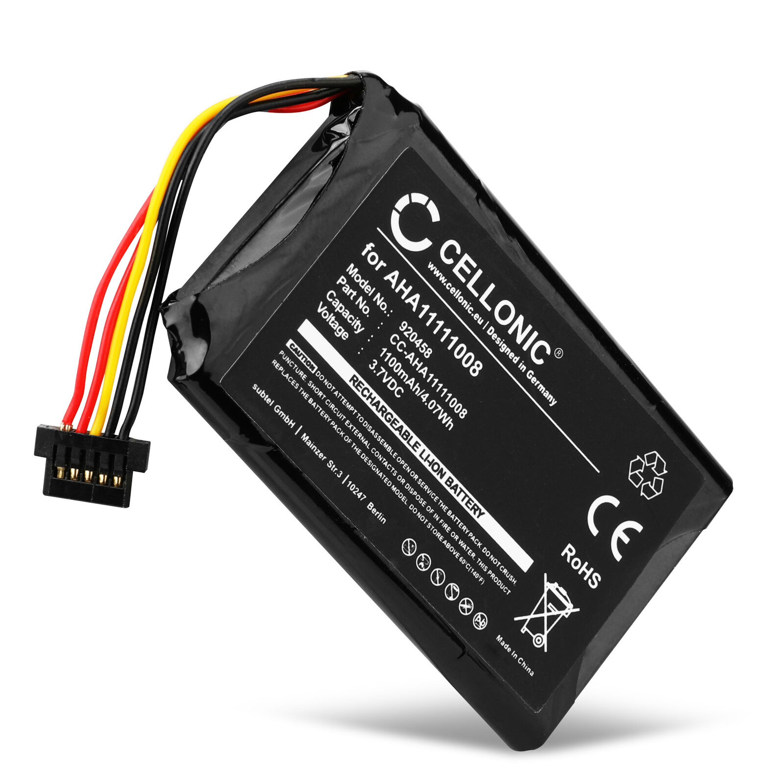 Accu TomTom Go 6200 Go 6000 Go 6100 4FL50 4PL60 1100mAh(compatible) - Klik op de afbeelding om het venster te sluiten