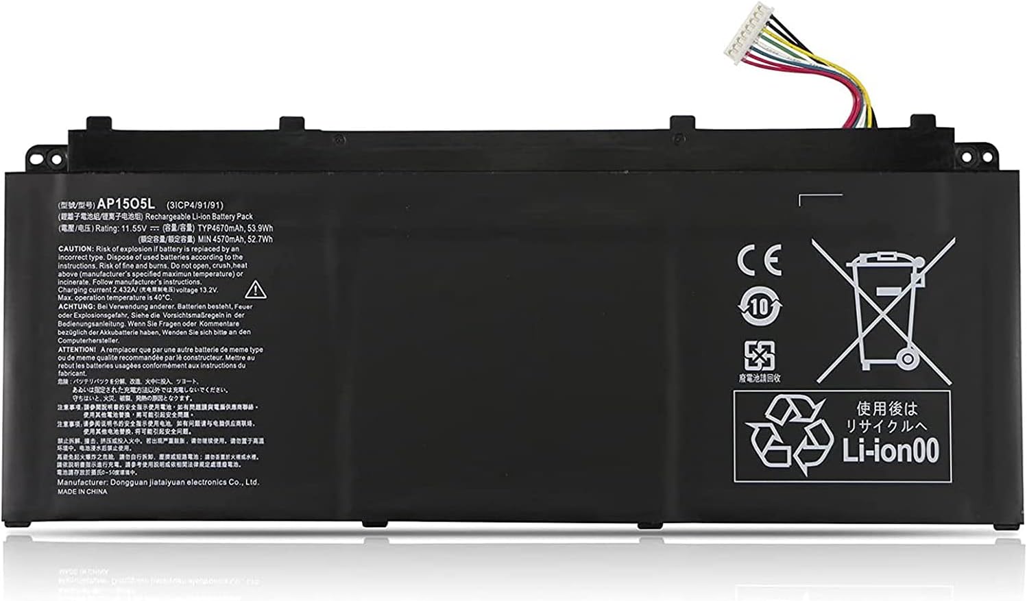 Accu voor AP1503K AP1505L AP15O3K AP15O5L Acer Aspire S 13 Swift 1 Swift 5(compatible)