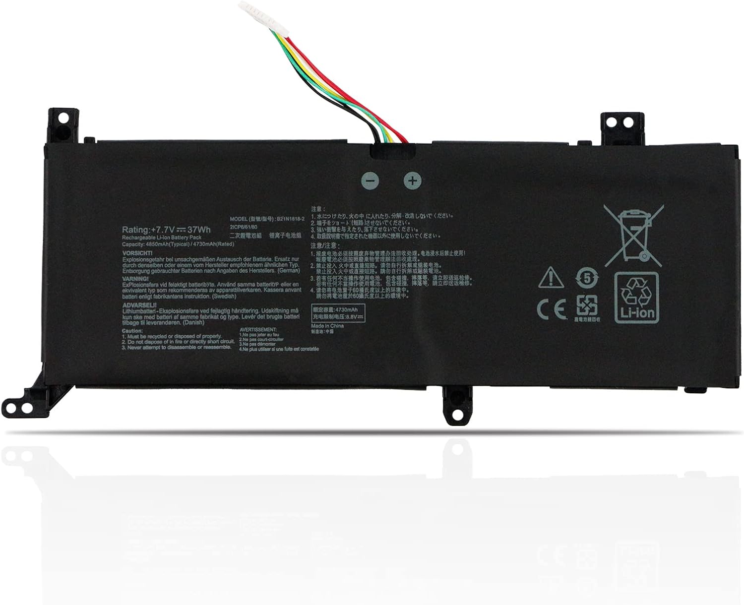 Accu voor B21N1818-3 Asus VivoBook X509DA X509DA X509DA X509 09BA 09BA X09F X509FA X509FB X509FJ X509FL X509J X509JA(compatible)