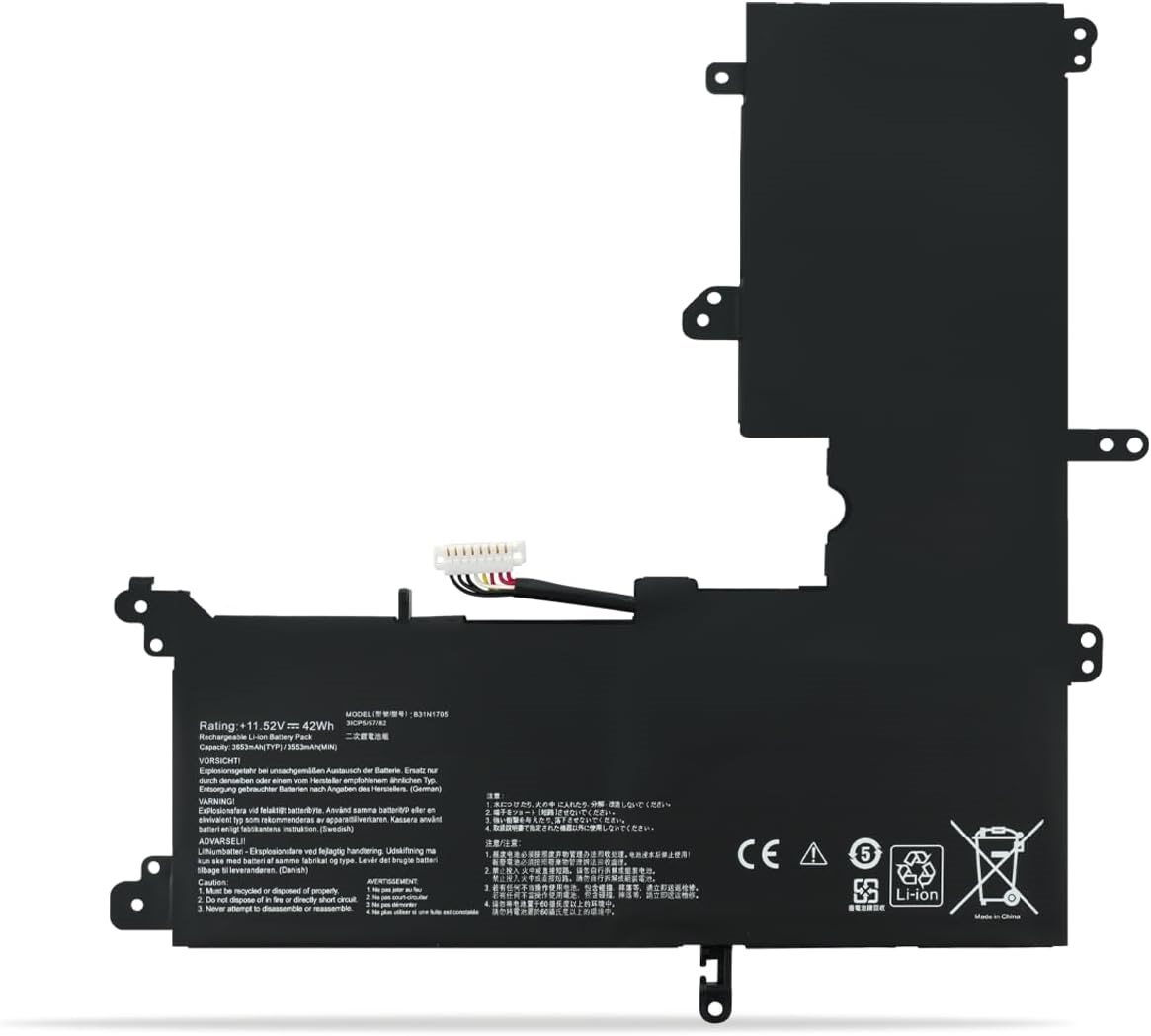 Accu voor B31N1705 ASUS VivoBook Flip Q405UA Q405UA-BI5T5 Q405UA-BI5T7 ZenBook Flip 14 UX460UA 3ICP5/57/80 (compatible)