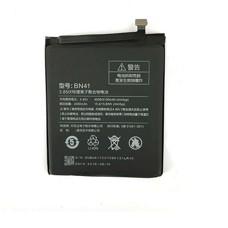 Batterie Xiaomi Redmi Note 4,BN41,4000mAh(compatible)
