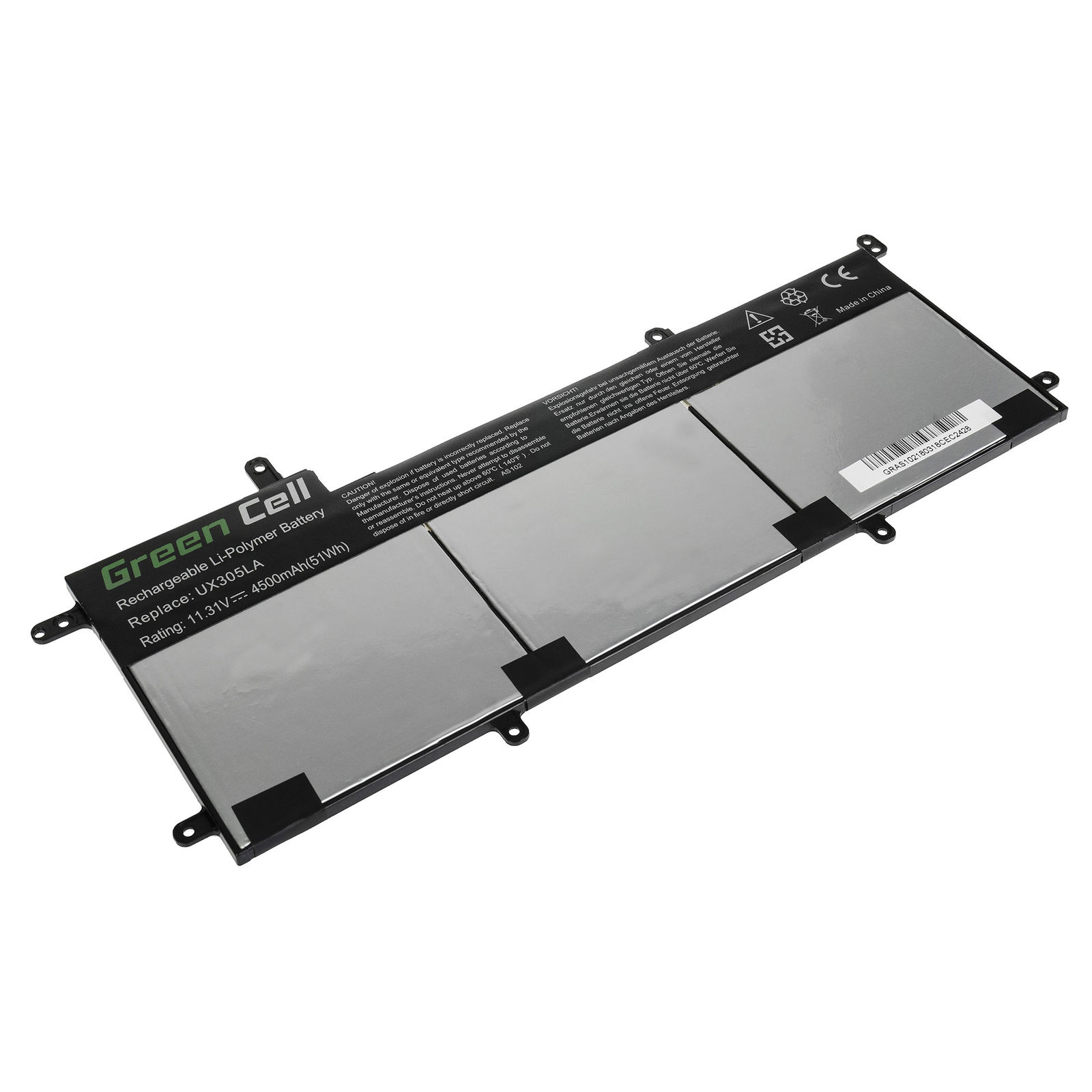 Accu voor Asus Zenbook UX305L UX305LA UX305LA-FB015H 4500mAh(compatible) - Klik op de afbeelding om het venster te sluiten