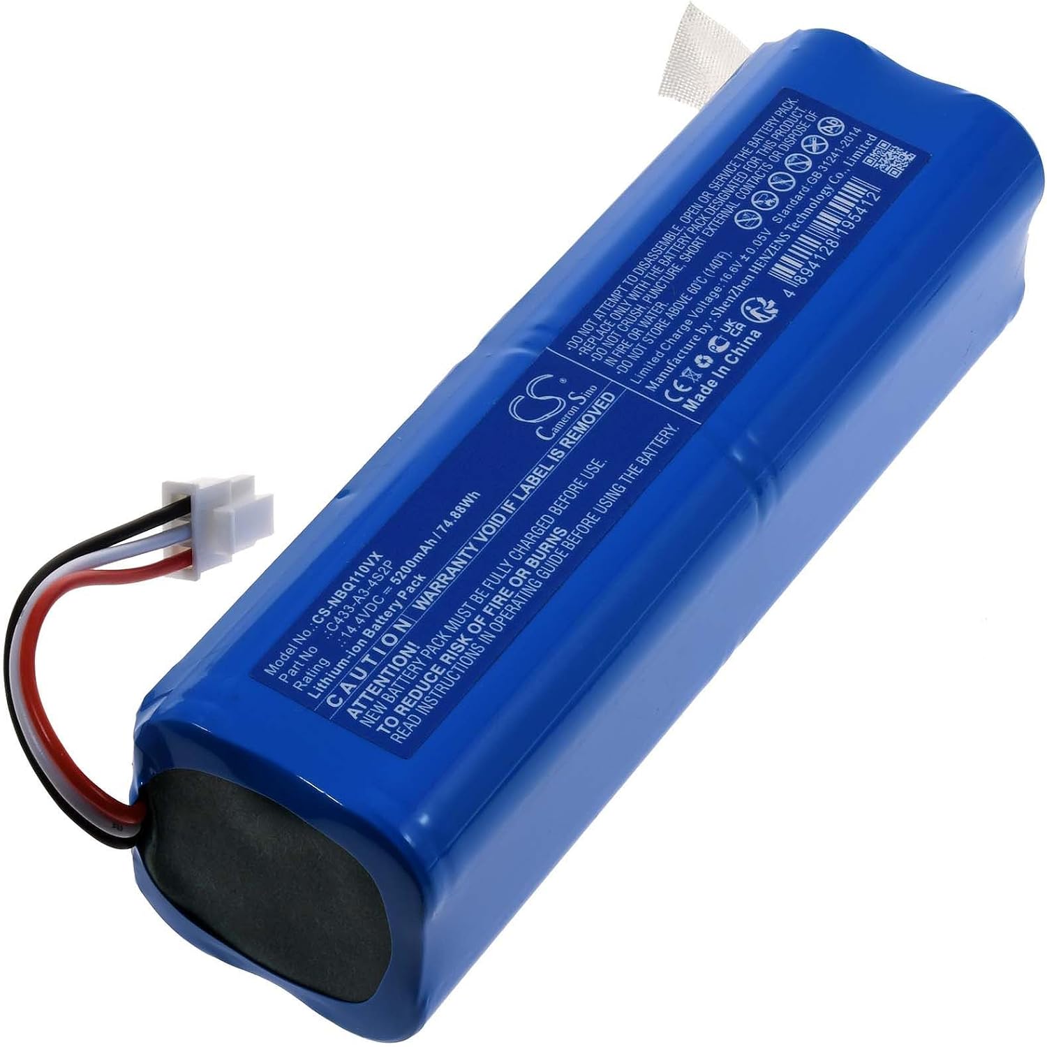 Accu ECOVACS Deebot Ozmo 900,901,902,600,610,M88 Deebot DE5G,DE33,DE35(compatible)