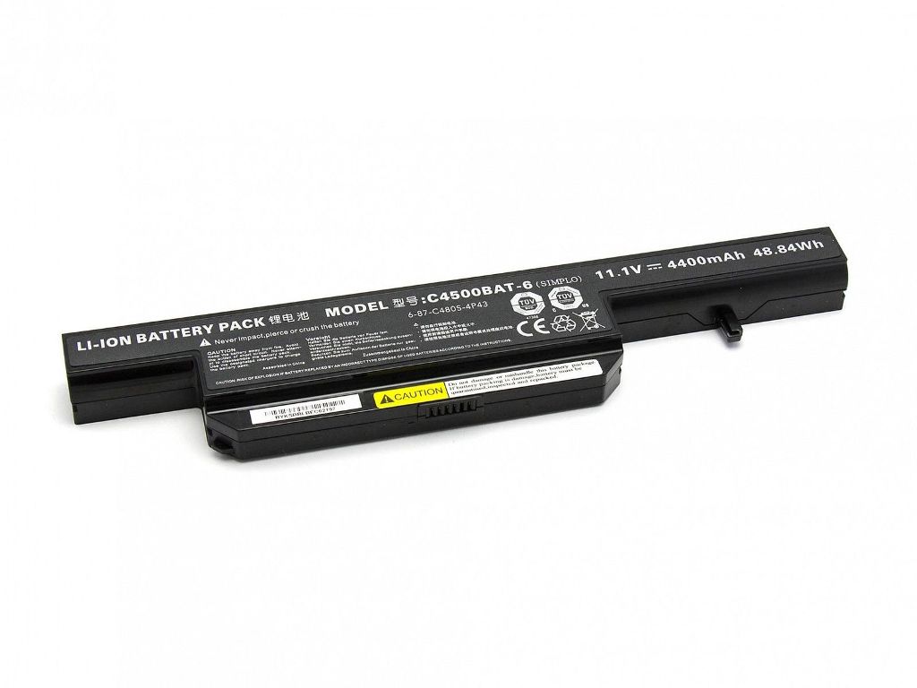 Accu voor CLEVO 6-87-C480S-4P4 6-87-E412S-4D7 C4500BAT-6(compatible)