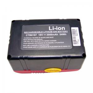 Accu Snap on CTB4187 CTB4185 CTB6187 LI-ION 18V 3.0Ah(compatible)