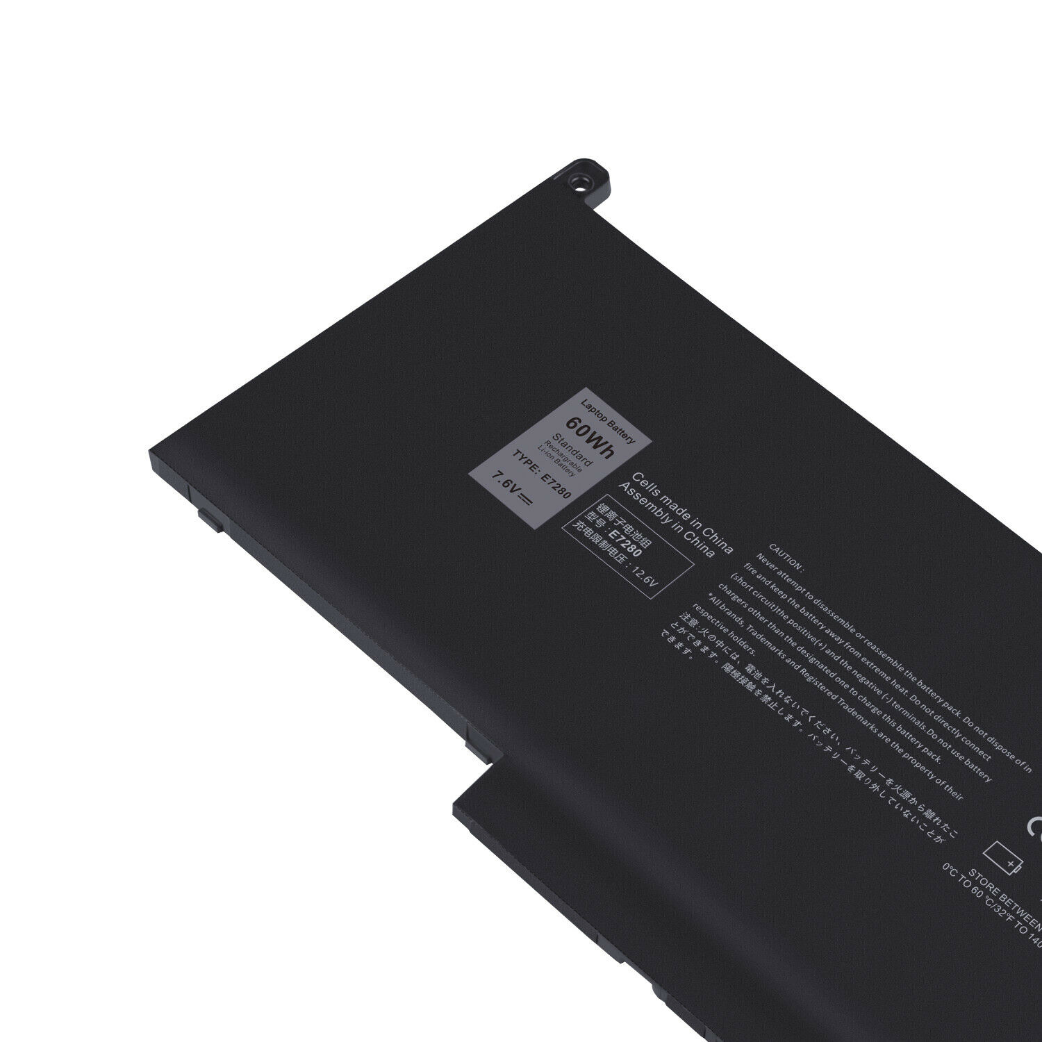 Accu voor Dell Latitude 7380 0F3YGT DM3WC DM6WC 0DM3WC 2X39G KG7VF V4940 451-BBYE 7.6V (compatible)