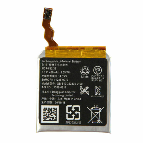 Accu GB-S10-353235-0100,GB-S10 Sony Smartwatch 3 SWR50 Watch(compatible)