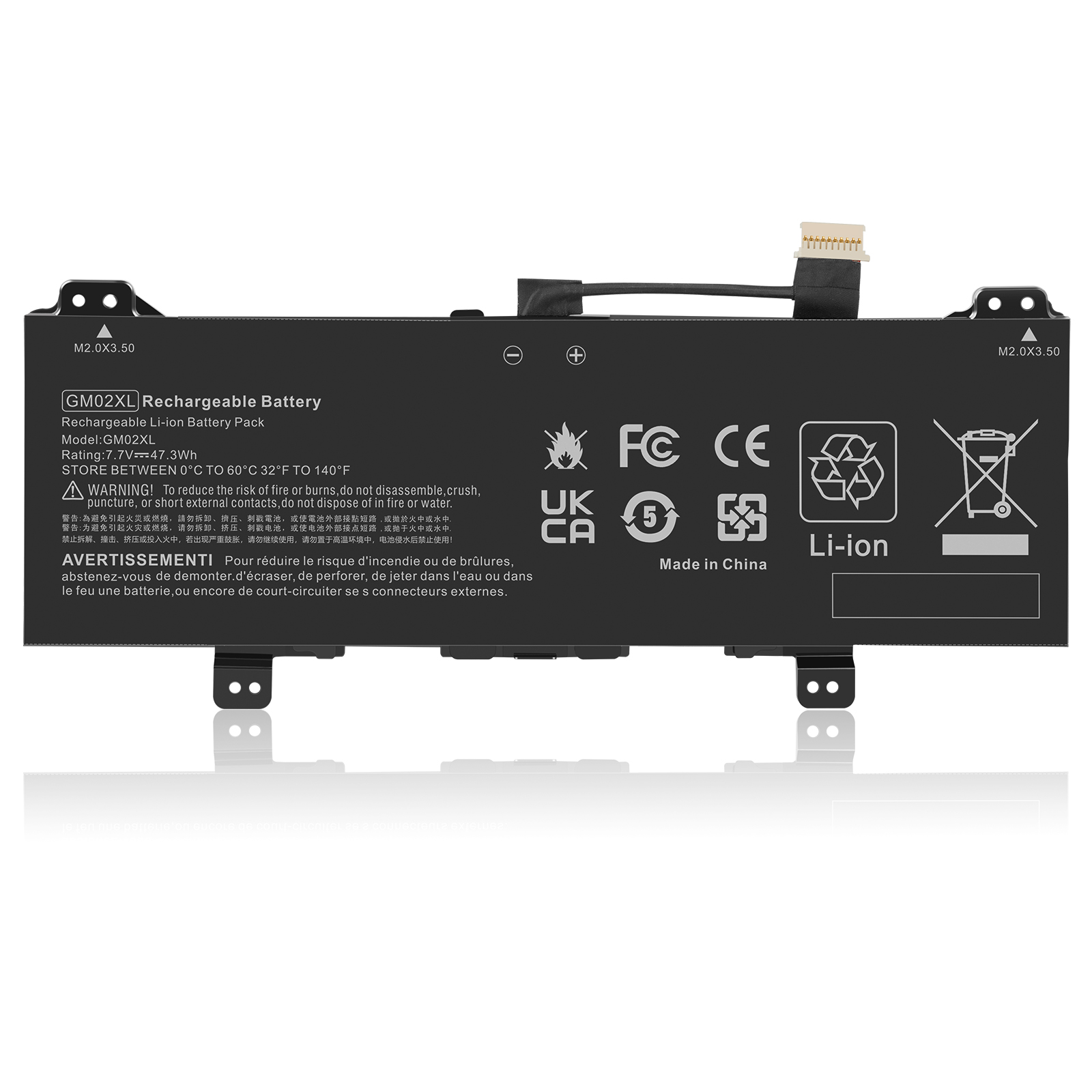 Accu voor HP Chromebook 14-CA000NA 917725-855 GM02XL(compatible) - Klik op de afbeelding om het venster te sluiten