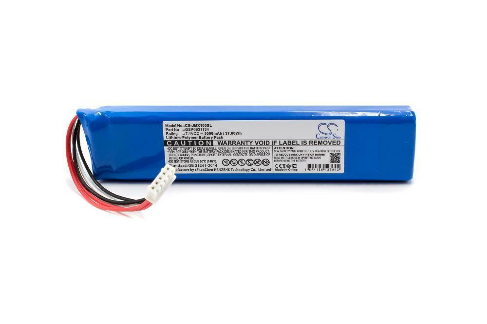 Accu 7,4V 5000mAh Li-Po JBL Xtreme 1 I,JBLXTREME ,GSP0931134 (compatible) - Klik op de afbeelding om het venster te sluiten