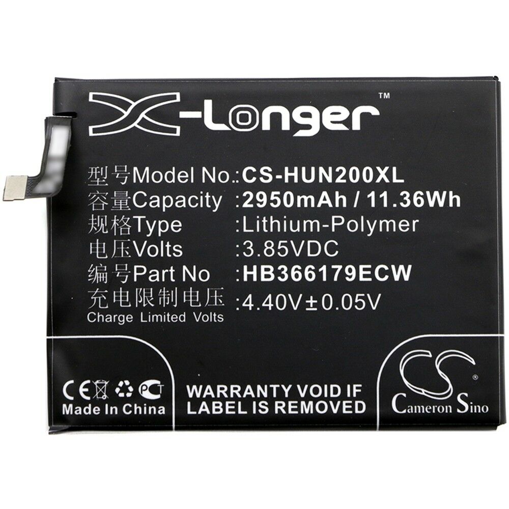 Batterie Li-Polymer Huawei Nova 2 II PIC-AL00 TL00 HB366179ECW 2950mAh(compatible)