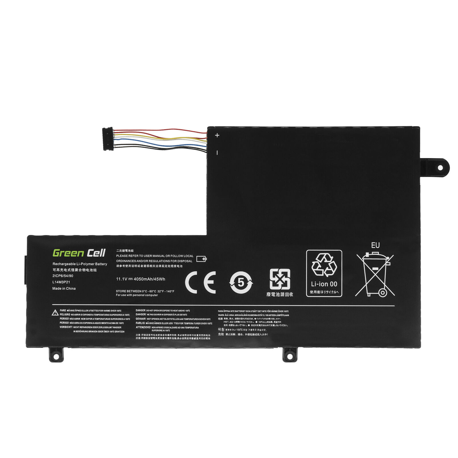 Accu voor L14M3P21 Lenovo Ideapad Flex 4 1470 3 1480 Yoga 500(compatible)