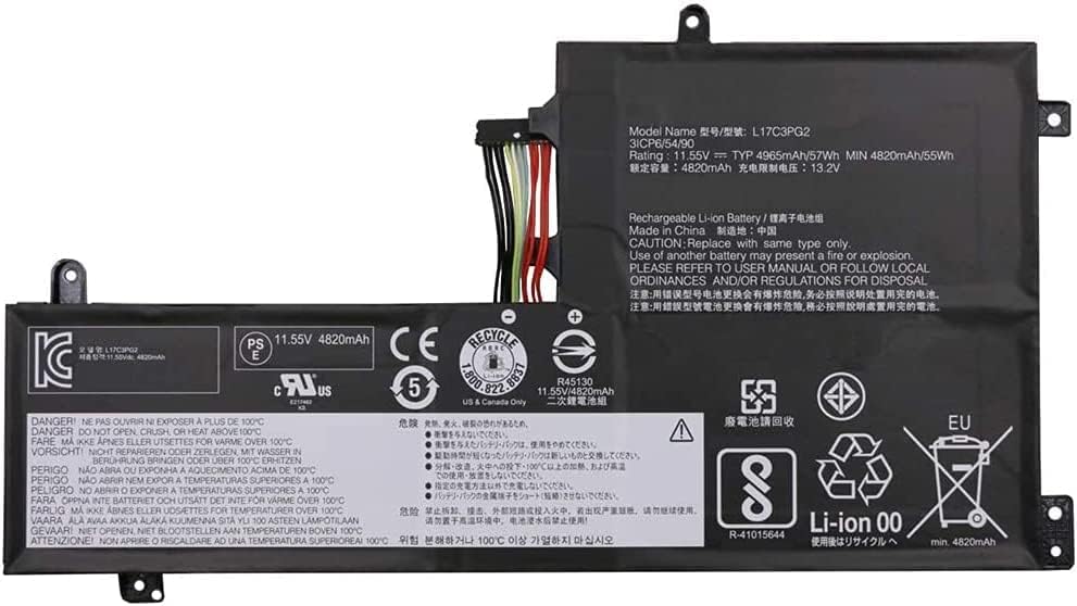 Accu voor 11.4V L17C3PG2 L17C3PG1 Lenovo Legion Y530 Y730 Y740-15ICH(compatible)