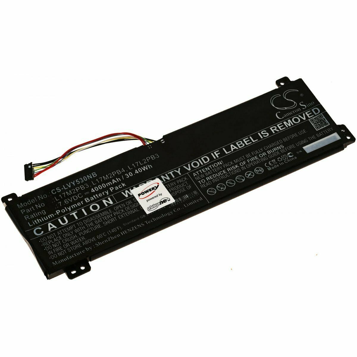 Accu voor L17L2PB3 7,6V Lenovo V330-15IKB M:81AX V530-14 15(compatible) - Klik op de afbeelding om het venster te sluiten