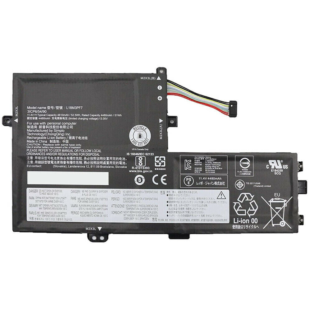 Accu voor Lenovo ideapad S340-15API S340-15IWL L18M3PF7 L18M3PF6 L18C3PF7(compatible) - Klik op de afbeelding om het venster te sluiten