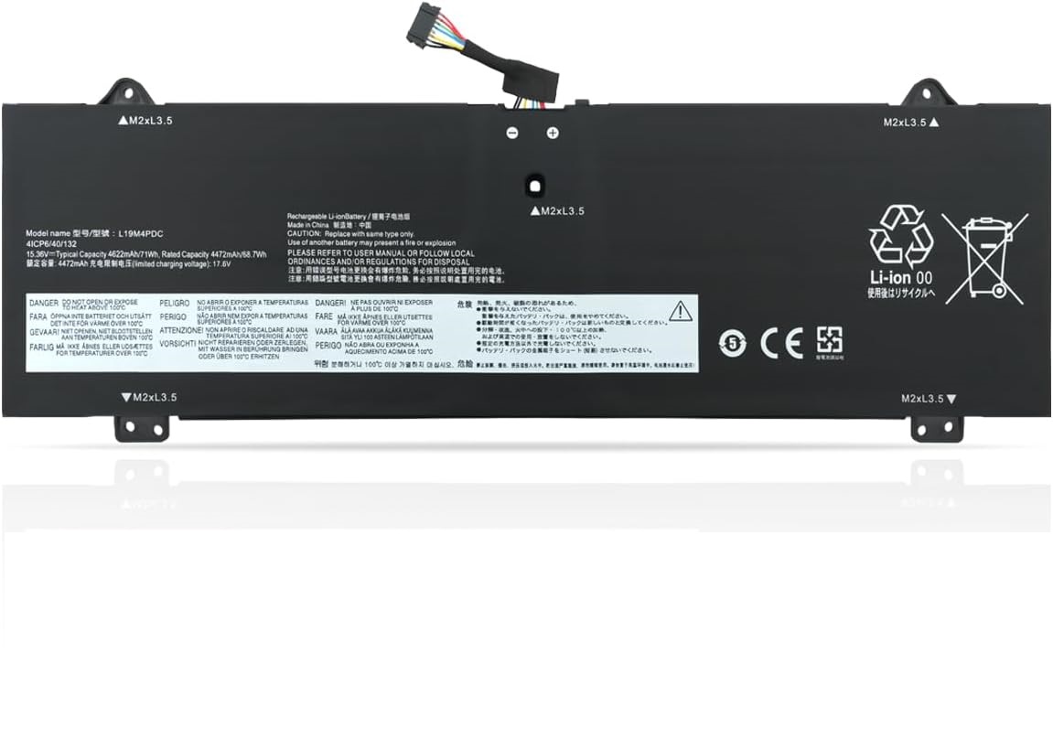 Accu voor L19C4PDC L19M4PDC L19L4PDC Lenovo Yoga 7i 2020 2021 2022 7-14ITL5 7-15ITL5 7-14ACN6 7-14ARB7 2-in-1(compatible)