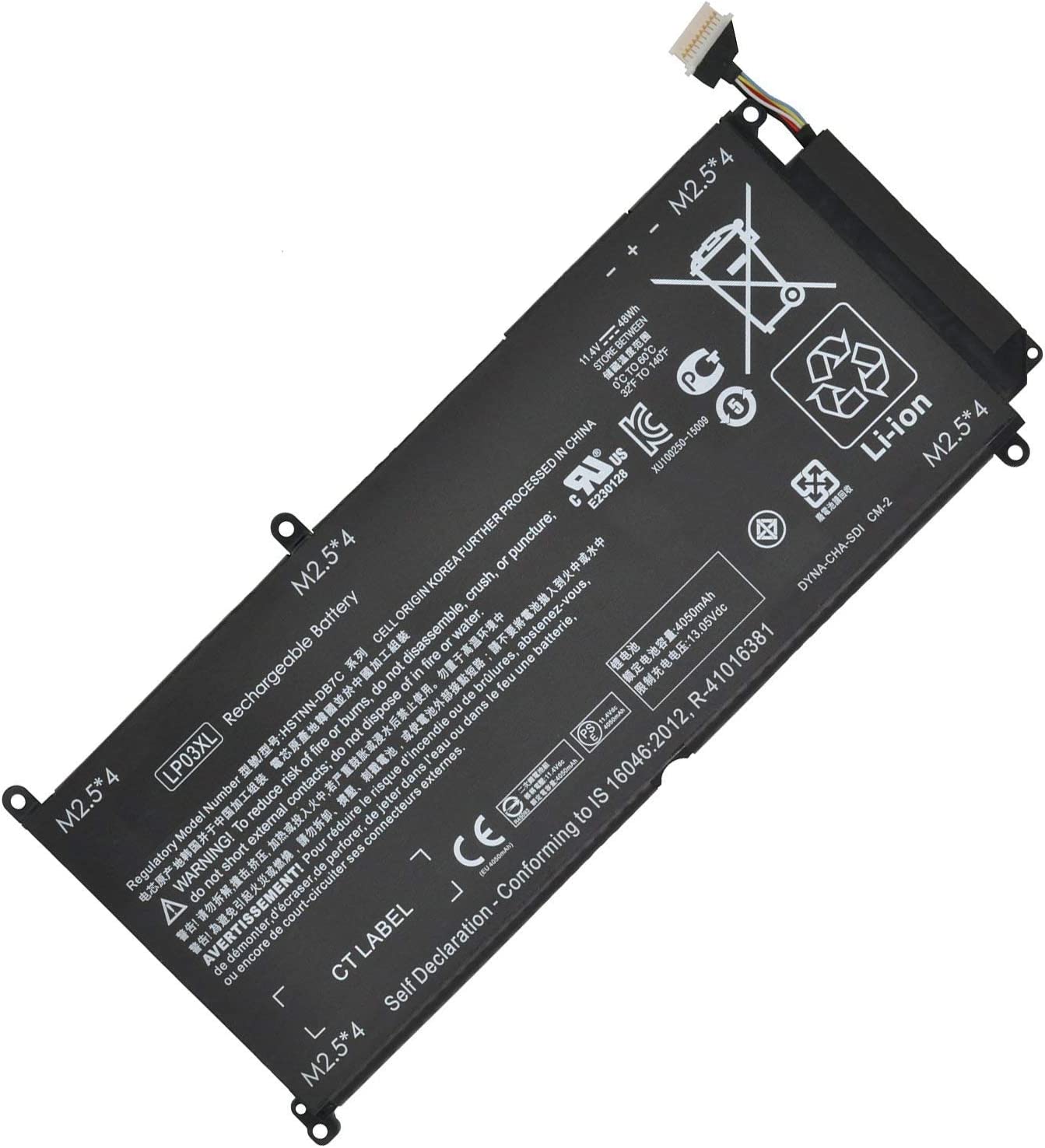 Accu voor HP LP03XL HSTNN-DB6X 805094-005 804072-241 HSTNN-DB7C TPN-C121 TPN-C122 TPN-C124 LP03048XL 805094-005(compatible)