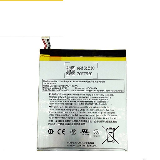 Batterie Aamzon Kindle Fire 7,5th Gen SV98LN 2015 MC-308594(compatible) - Klik op de afbeelding om het venster te sluiten