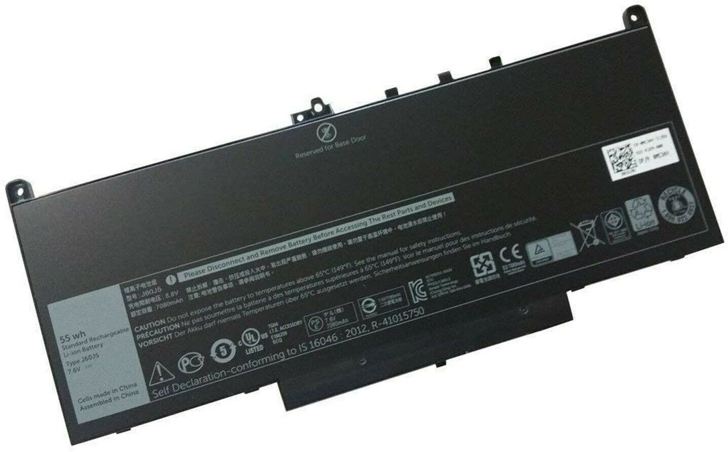 Accu voor 7.6V 242WD J60J5 MC34Y 1W2Y2 0MC34Y Dell Latitude E7270 E7470(compatible) - Klik op de afbeelding om het venster te sluiten