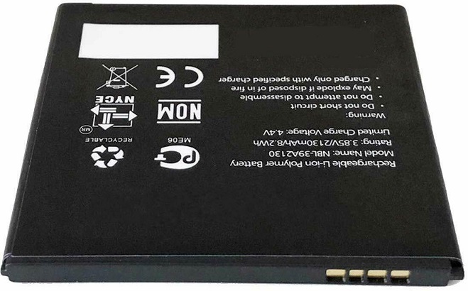 Batterie 2130mAh 3.85V NBL-39A2130 TP-LINK Neffos Y5 TP802A TP802A-3 Li-ion(compatible)