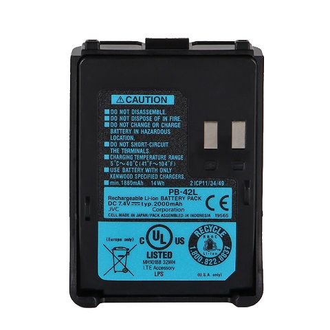 Accu PB-42L 2000mAh KENWOOD TH-F6 TH-F6A TH-F7 TH-F7E Radio(compatible) - Klik op de afbeelding om het venster te sluiten