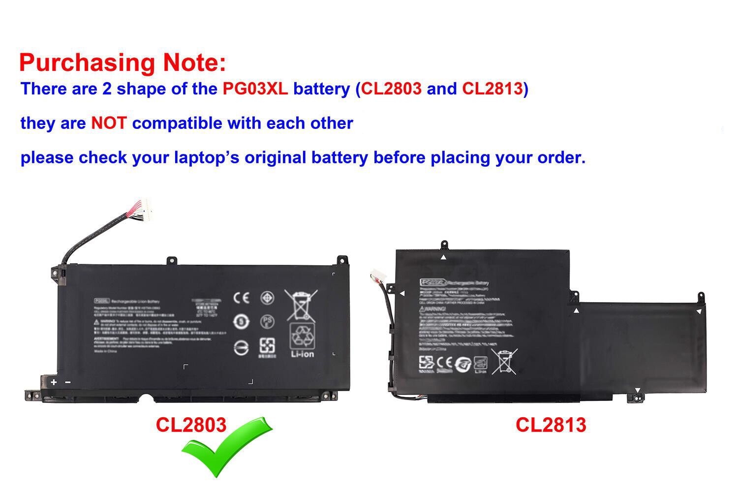 Accu voor HP Pavilion Gaming 15-DK0021TX 15-DK0125TX 15-DK0127TX 15-DK0131TX HSTNN-OB1I HSTNN-DB9G L48495-005(compatible)