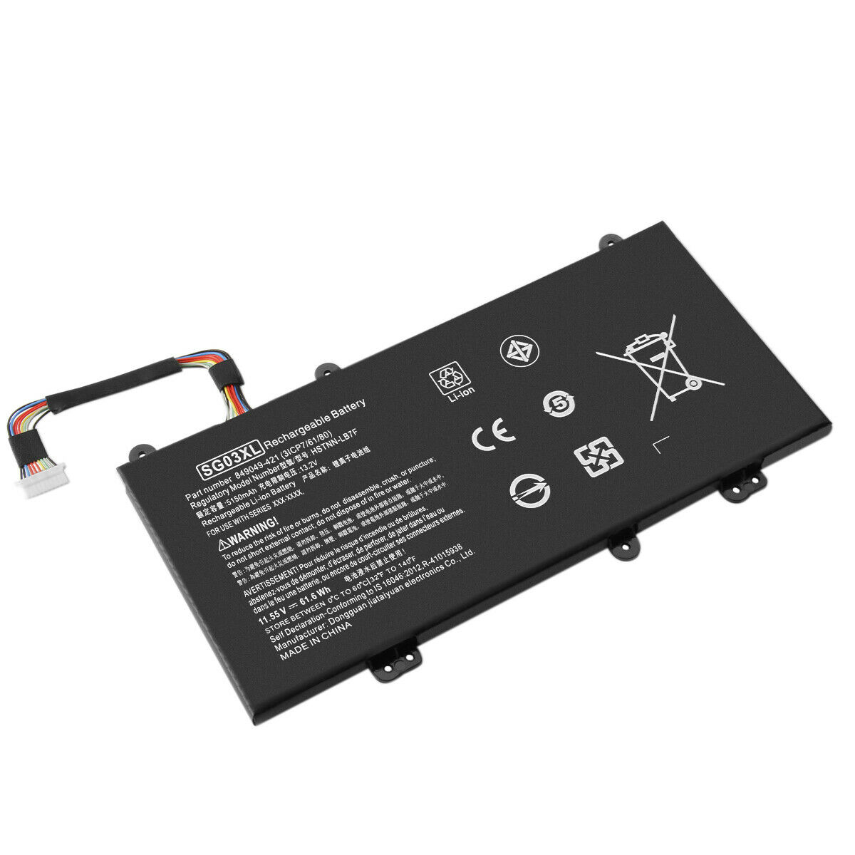 Accu voor HP SG03XL SG03041XL SG03061XL SGO3XL TPN-I126 HSTNN-LB7E HSTNN-LB7F(compatible)