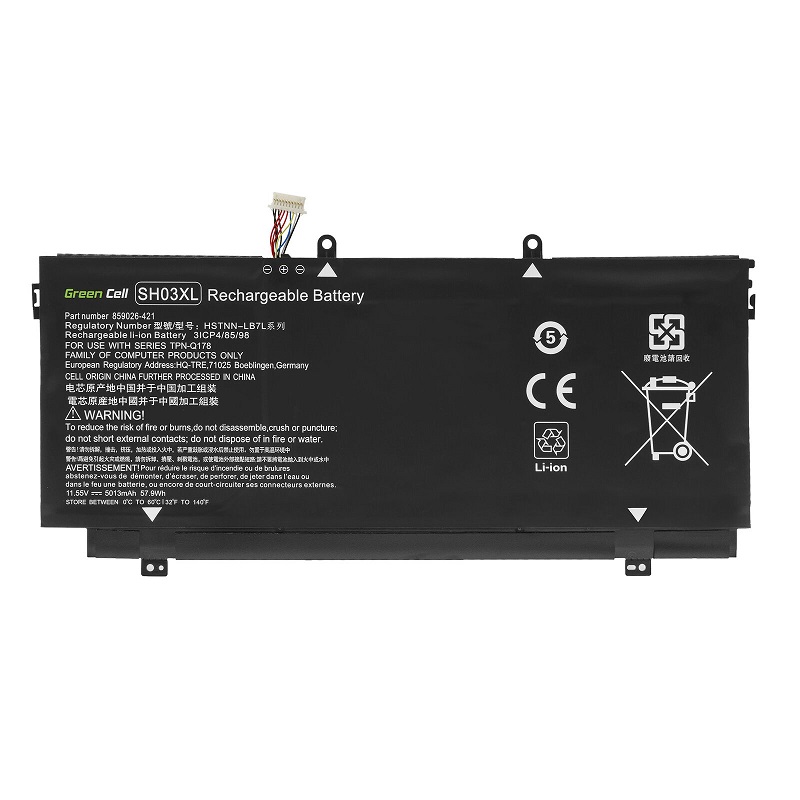 Accu voor HP Spectre x360 13-AC 13-W 859026-421 859356-855 SH03XL SHO3XL TPN-Q178(compatible)