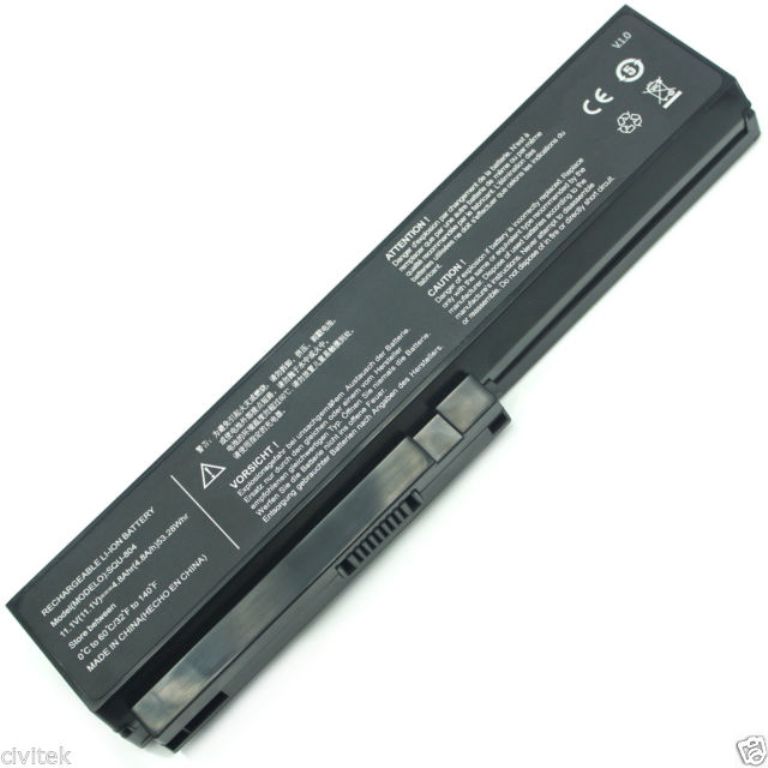 Accu voor LG R410 R510 SQU-807 SQU-804 SW8-3S4400-B1B1 3UR18650-2-T0188(compatible)