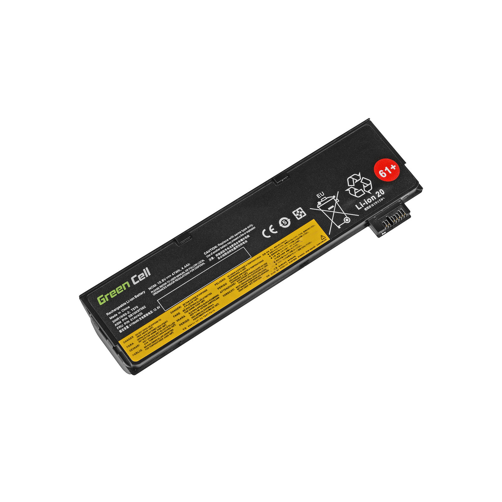 Accu voor Lenovo ThinkPad A475 P51S T25 T470 T570 4400mAh(compatible) - Klik op de afbeelding om het venster te sluiten