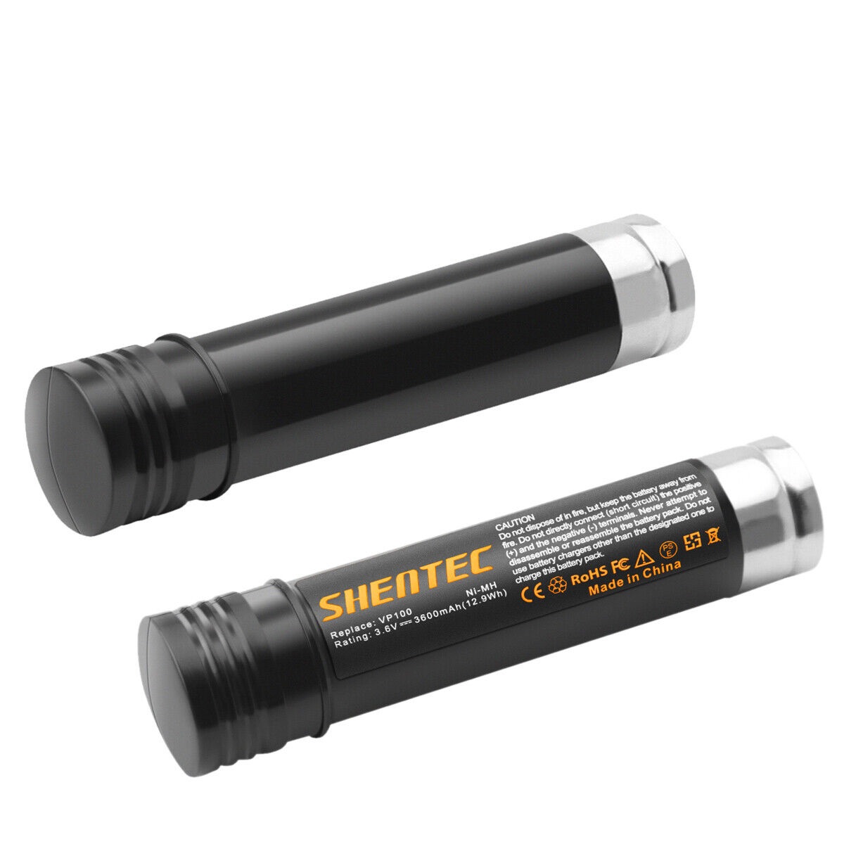 Accu 2X 3.6V 3600mAh Ni-MH Black & Decker 383900-004,151 995-02,388183-00 ,VP100(compatible)